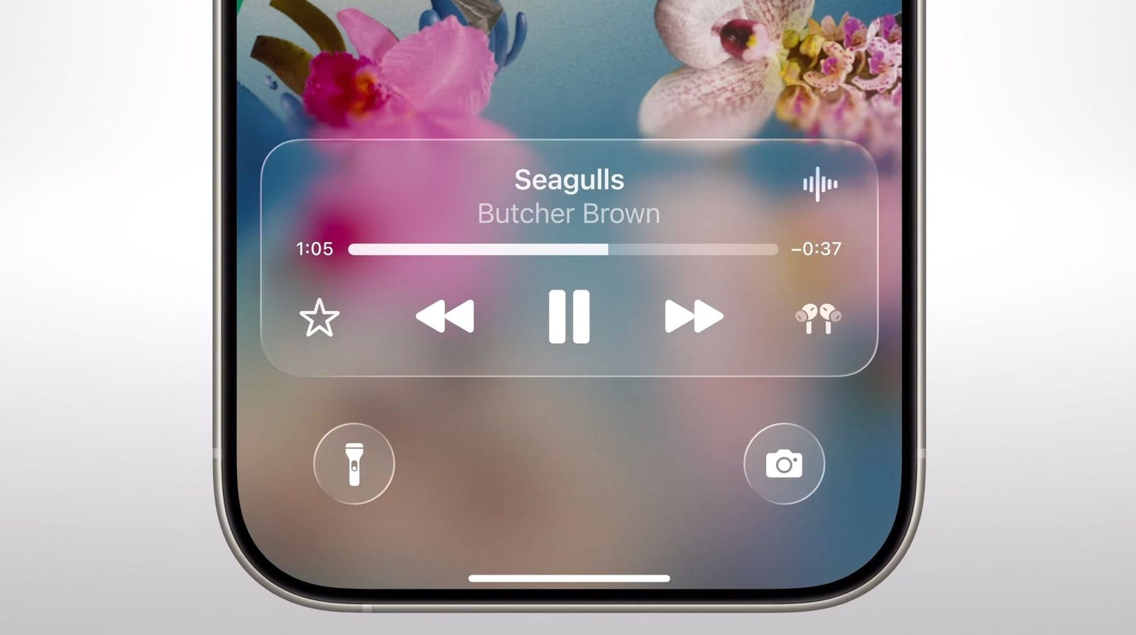 The redesigned Camera app interface in iOS 26.
