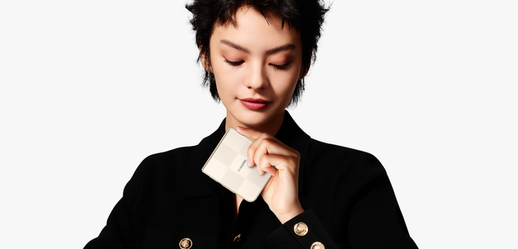 A studio shot of the Xiaomi Mix Flip 2