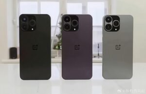 First image of the OnePlus 15 reveals its revamped design and the three colorways