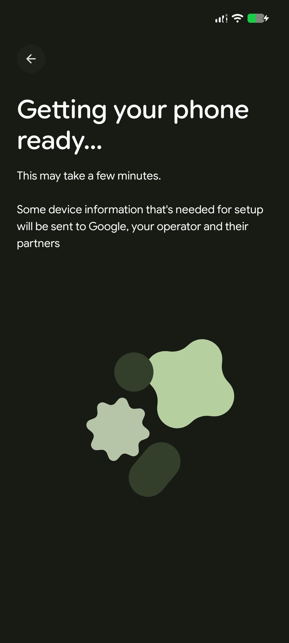 Android 16 QPR2 Beta 3 Setup Screen - Getting your phone ready