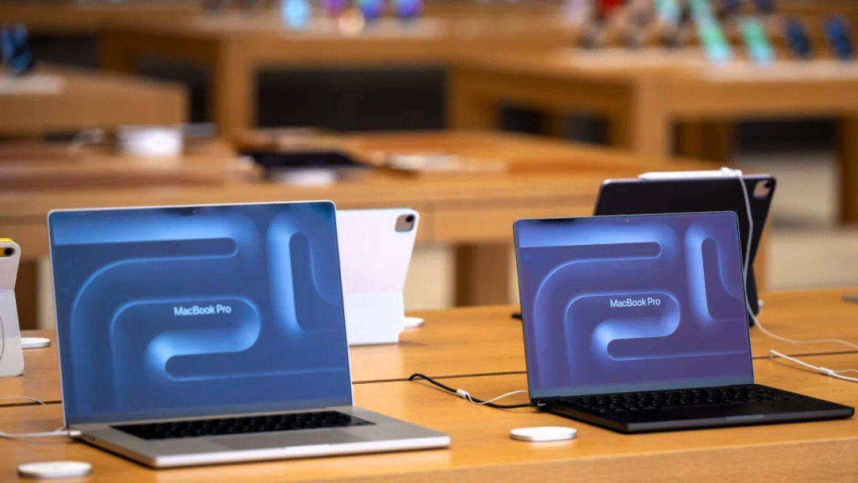 A sleek M5 MacBook Pro on a modern desk