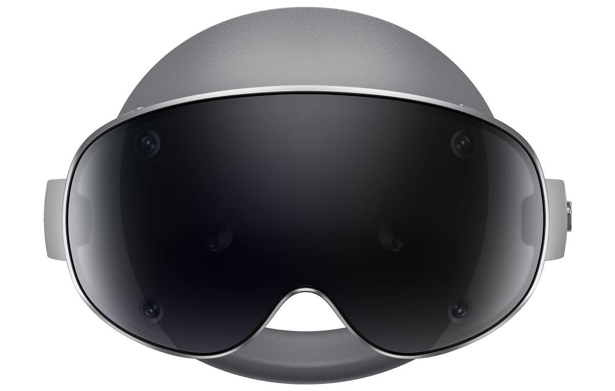 A close-up shot of the Samsung Galaxy XR headset's design.