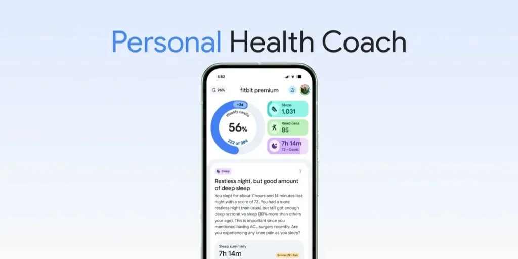 Google Announces New Fitbit’s Personal Health Coach Features for Fitbit Users