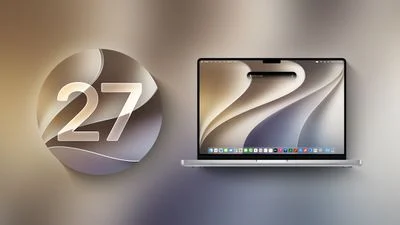 MacBook Pro running macOS 27 Golden Gate displaying new Siri AI integration features