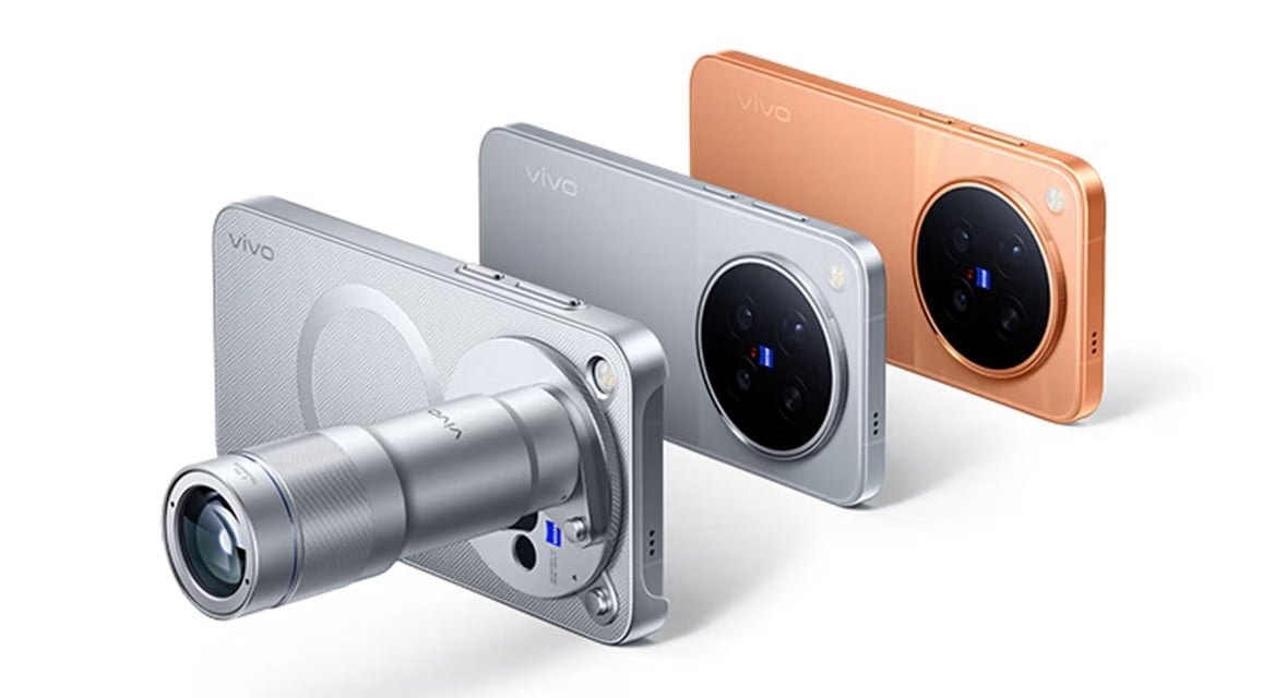Vivo X500 series phones including the X500 Pro Max with telephoto converter